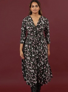 Leopard Dress - Khaki